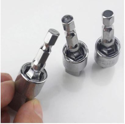 3PCS ELECTRIC DRILL SOCKET ADAPTER BIT DRIVER 1/4 3/4 1/2