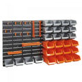 44 BIN STORAGE RACK SOLUTION, Garage Organiser Storage Rack Bin Hook Panel Set, BR43F