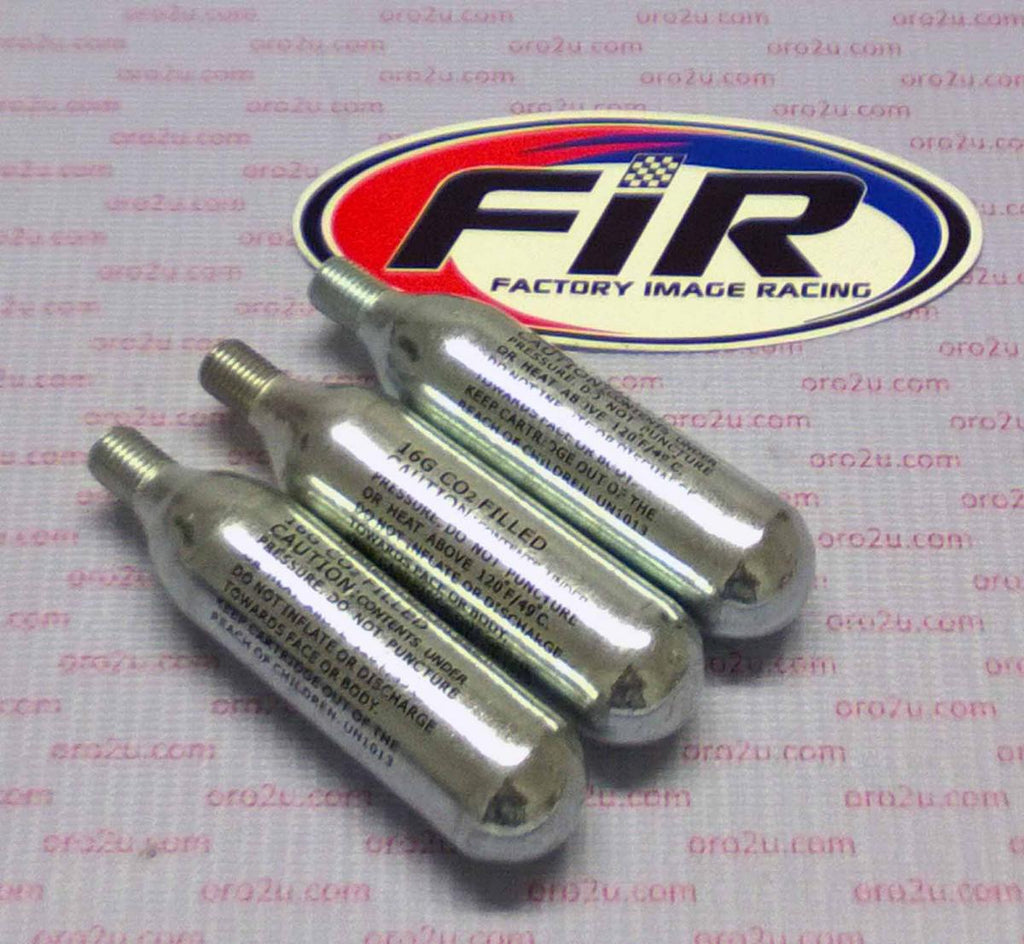 CO2 PUNCTURE REPAIR CARTRIDGES 16G THREADED 3 PACK
