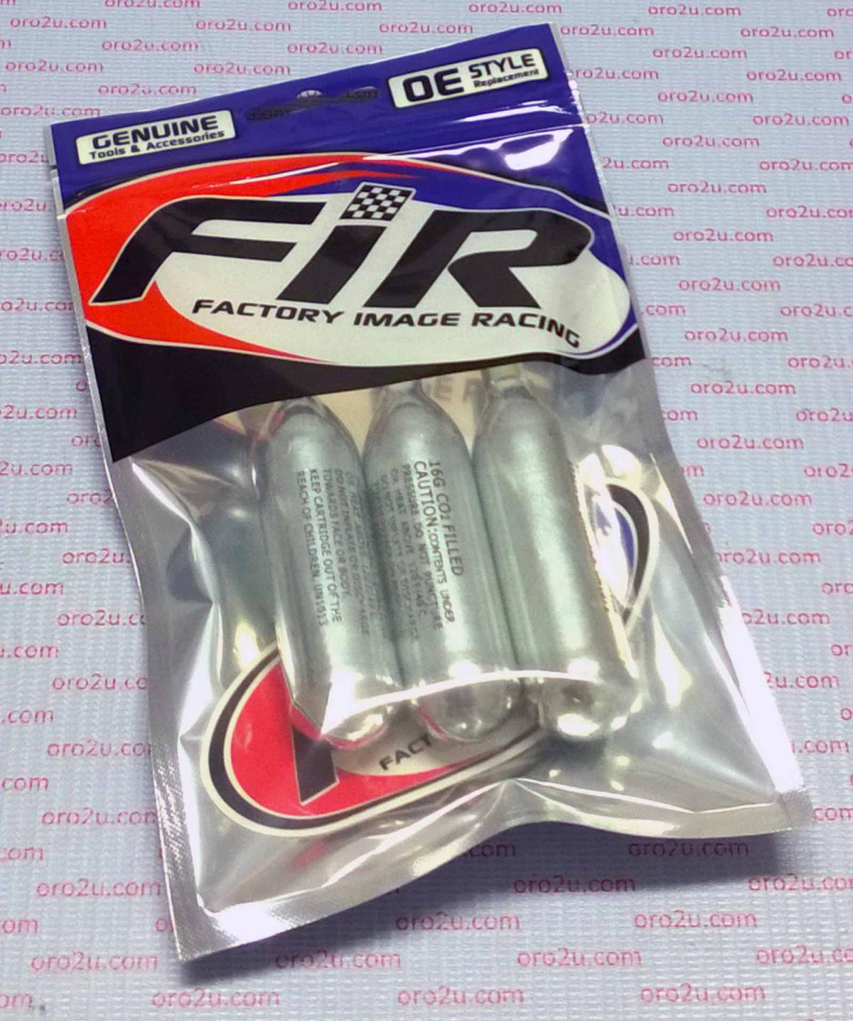 CO2 PUNCTURE REPAIR CARTRIDGES 16G THREADED 3 PACK