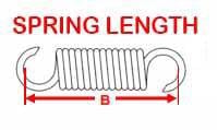 EXHAUST SPRING 90MM SWIVEL 2