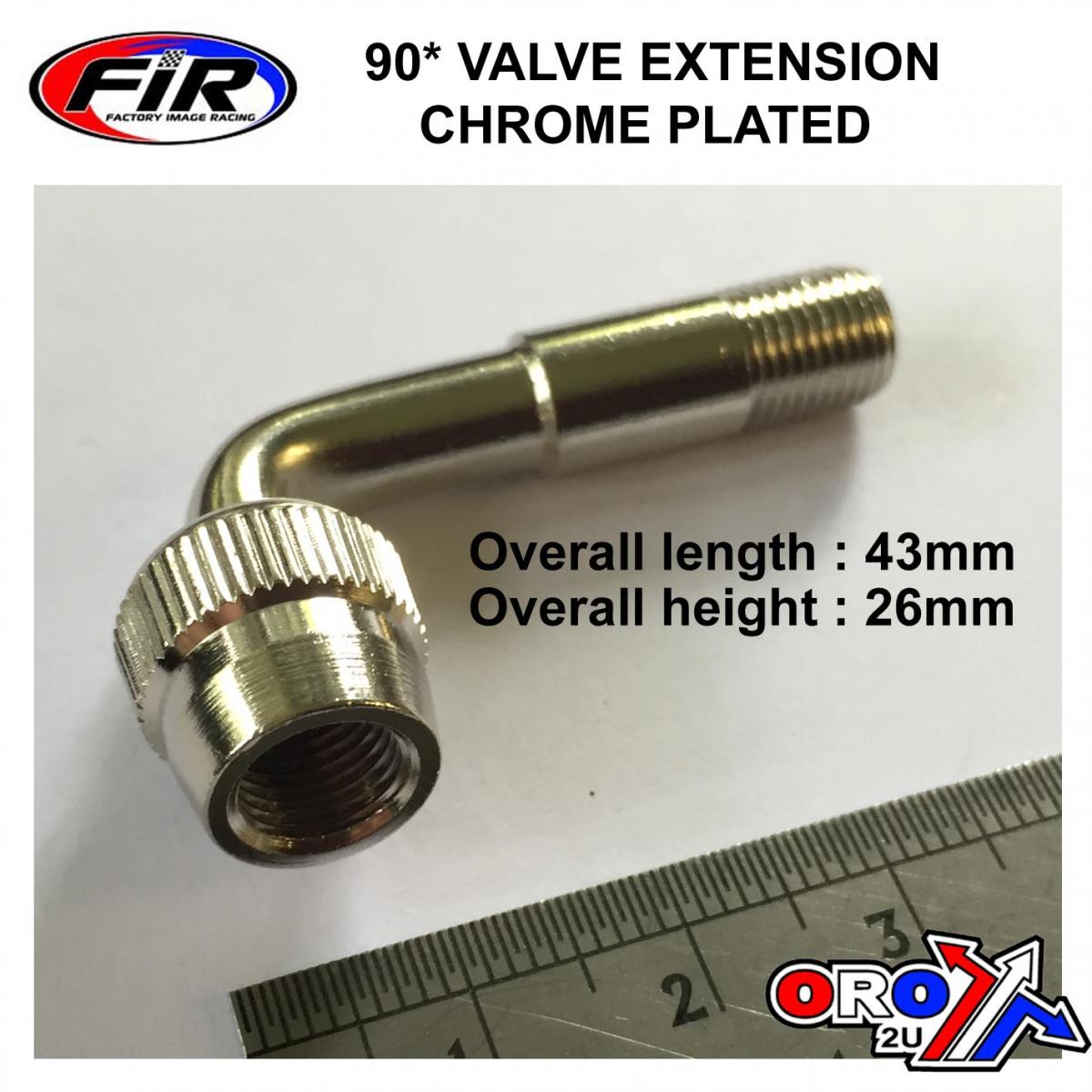VALVE EXTENSION 90 DEGREE, TUBELESS TYRE VALVE