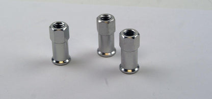 8mm RIM LOCK NUTS PK/3 SILVER