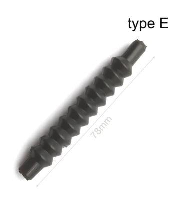 CONTROL CABLE COVER TYPE E BLACK [EACH]