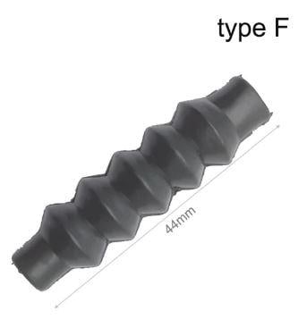 CONTROL CABLE COVER TYPE F BLACK [EACH]