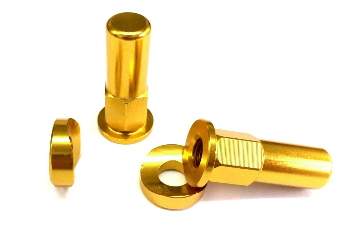 RIM LOCK NUT & SPACER GOLD