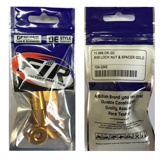RIM LOCK NUT & SPACER GOLD