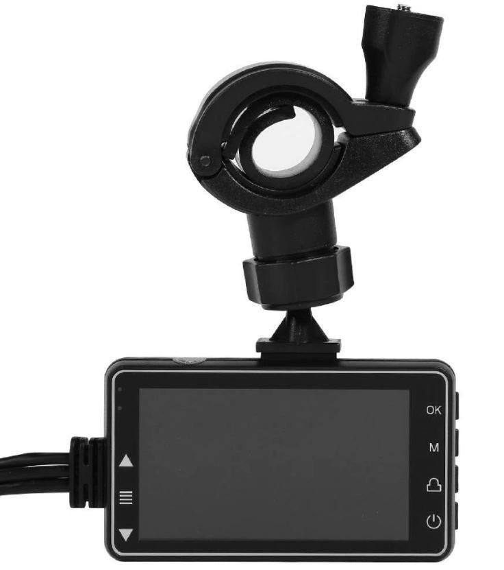 MOTORCYCLE DVR DASHCAM FRONT REAR VIEW DUAL CAMERA