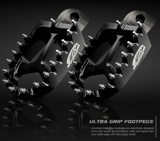 FOOT PEGS BLACK GASGAS/HUSQVARNA/KTM, FIR ASF-05, CNC ALLOY, 59003041250, 59003040250