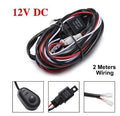 UNIVERSAL LED SPOT LIGHT BAR WIRING LOOM, FUSE / RELAY / CONNECTORS / SWITCH