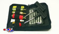 TUBELESS TYRE PUNCTURE REPAIR + INFLATOR KIT WITH 3 x 16g Co2 CARTRIDGES