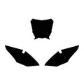 FANTIC XE 2021-2024 PRE CUTS, BLACKBIRD 3F01/20 BLACK, NUMBER BOARD BACKGROUNDS