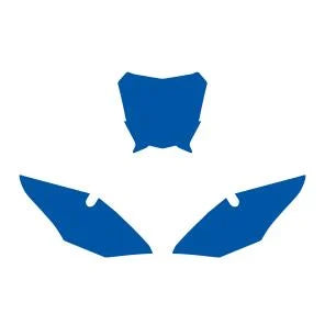 FANTIC XE 2021-2024 PRE CUTS, BLACKBIRD 3F01/70 BLUE, NUMBER BOARD BACKGROUNDS