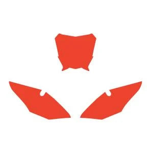 FANTIC XE 2021-2024 PRE CUTS, BLACKBIRD 3F01/60 RED, NUMBER BOARD BACKGROUNDS