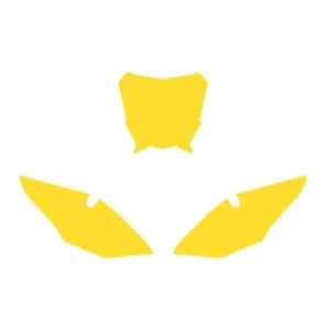 FANTIC XE 2021-2024 PRE CUTS, BLACKBIRD 3F01/40 YELLOW, NUMBER BOARD BACKGROUNDS