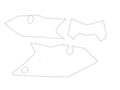 FANTIC XEF 2022-2025 PRE CUTS, BLACKBIRD 3F04/10 WHITE, NUMBER BOARD BACKGROUNDS