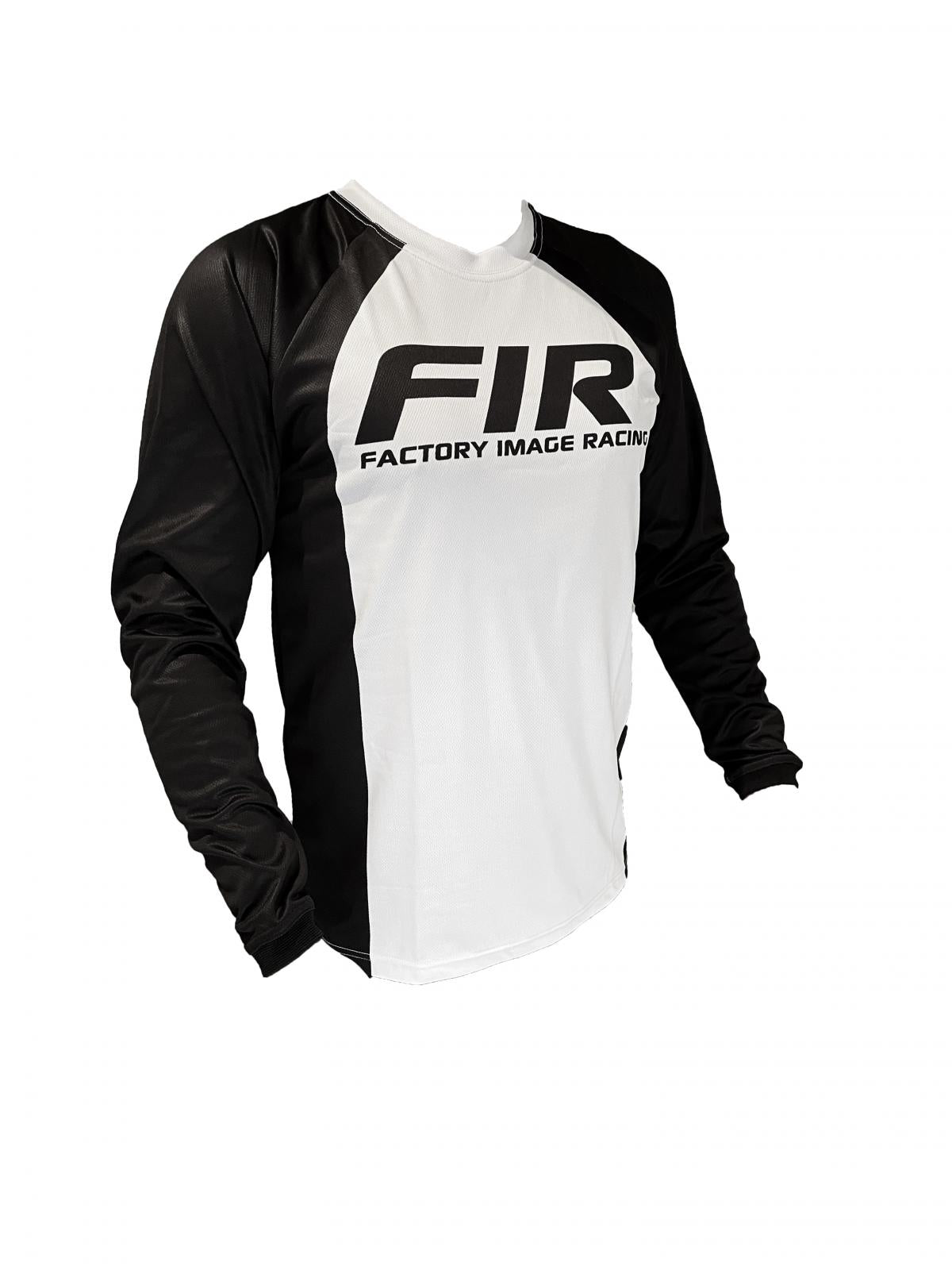 CONTOUR WHITE/BLACK JERSEY L, MX RACE WEAR, ENDURO GEAR