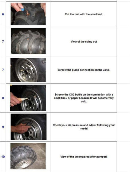 TYRE REPAIR STRING 200mm LONG 25 Pcs