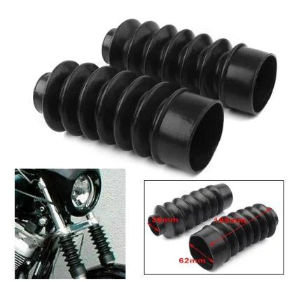 FORK GAITERS HARLEY-DAVIDSON FXD XL SPORTSTER 883 1200 6-WAVE 185X39MM BLACK