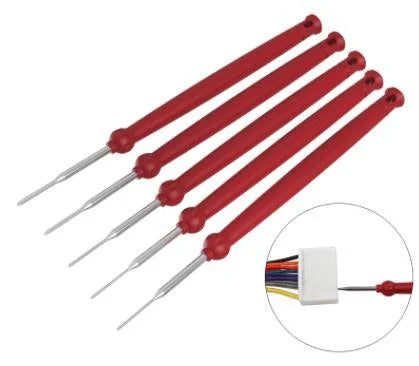 CONNECTOR PIN TOOL 5pcs., Terminal Removal Cable Wire Dismount tool