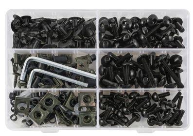 FAIRING BOLT KIT 253pcs. BLACK Aprilia, RSV Tuono 1000 1000R Mille RSV4 RS 50 125 250 Pegaso For BMW S1000R S1000RR HP4