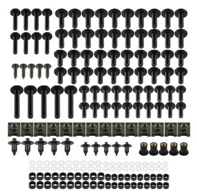 FAIRING BOLT KIT 190Pcs BLACK SUZUKI SV 650 1000 V-STROM 650 1000 BANDIT 400 600 1200 GSF 400 1200 GS500