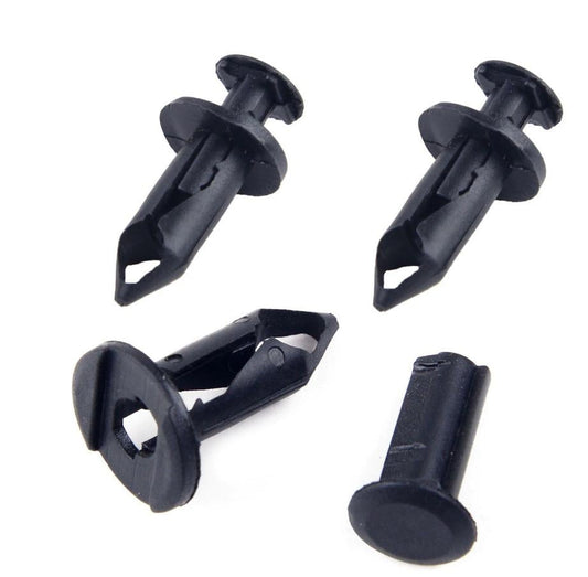 PLASTIC CENTRE PUSH FENDER CLIPS RIVETS PACK-10 8mmx15mmx23mm