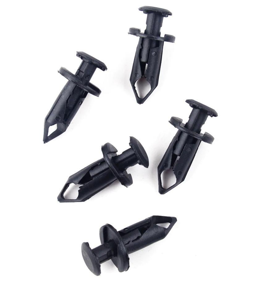PLASTIC CENTRE PUSH FENDER CLIPS RIVETS PACK-10 8mmx15mmx23mm