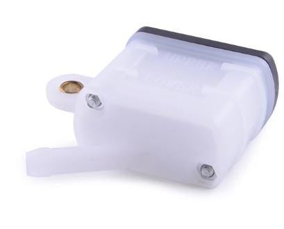REAR BRAKE FLUID RESERVOIR RECTANGULAR CAP & SHORT PIPE DIRT ATV UTV 33718-GE2-690