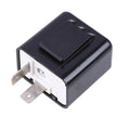 12V 2 Pin Relay Turn Signal Blinker Indicator, Adjustable Frequency LED Flashing FM Flasher
