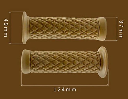 GRIP SET CLASSIC CAFE RACER RETRO, KHAKI -