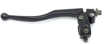 CLUTCH LEVER BLACK SHORT WITH MIRROR MOUNTING M10