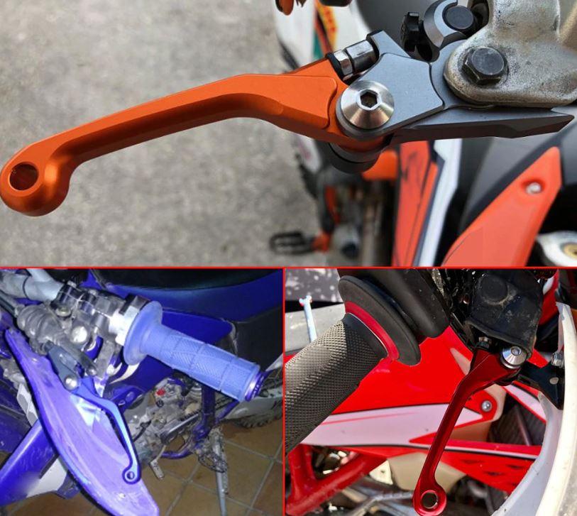 Flexi Clutch & Brake Lever YZ85 15-22, yamaha CNC Billet Foldable Pivot 1SS-83912-00-00 5MV-83922-00-00