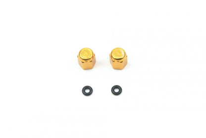 ALLOY VALVE CAP SET GOLD