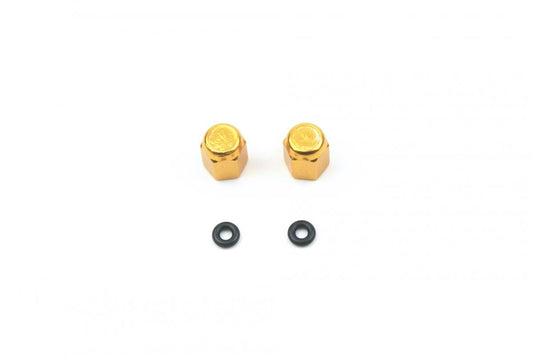 ALLOY VALVE CAP SET GOLD