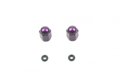 ALLOY VALVE CAP SET PURPLE