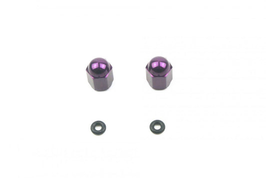ALLOY VALVE CAP SET PURPLE