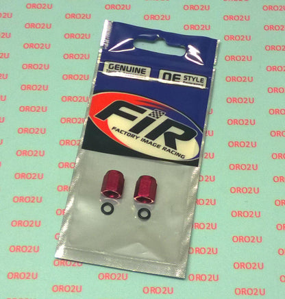 ALLOY VALVE CAP SET RED