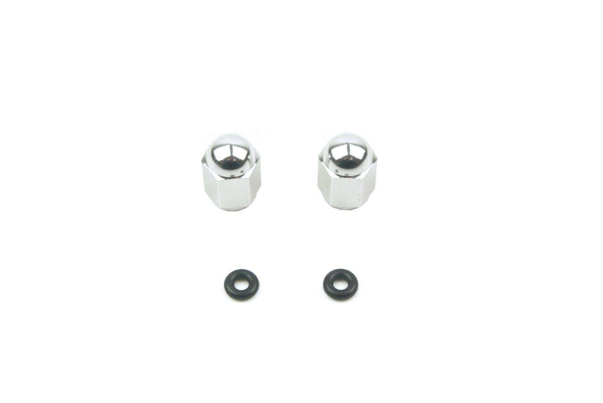 ALLOY VALVE CAP SET SILVER
