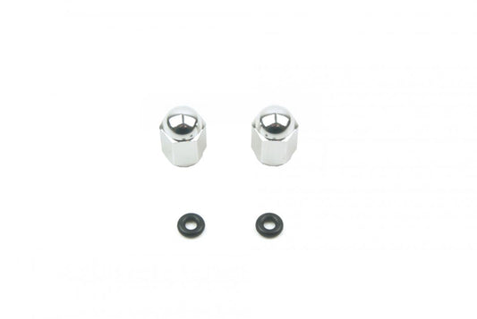 ALLOY VALVE CAP SET SILVER