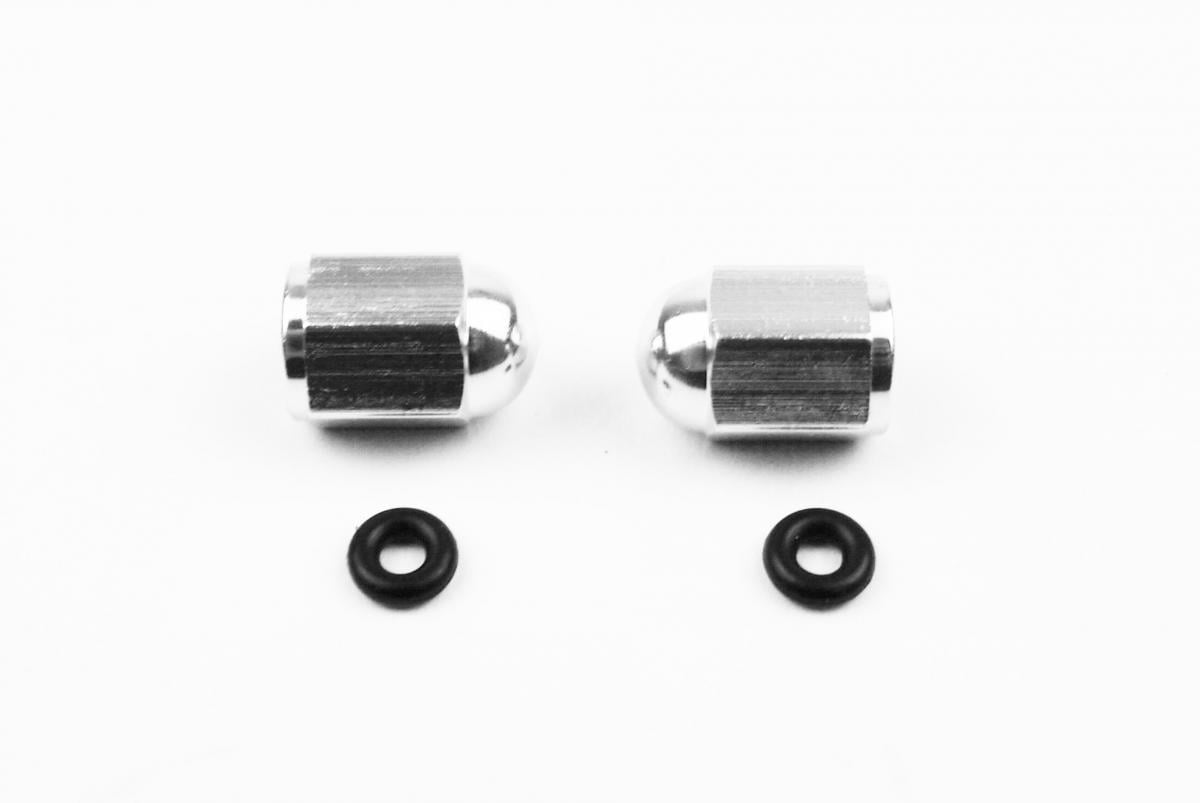 ALLOY VALVE CAP SET SILVER