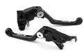 FLEXI FOLDABLE PIVOT CLUTCH BRAKE LEVER KAWASAKI KLX150 230 250 46092-0044 BLACK / BLACK