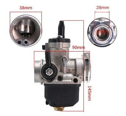 Carburetor Assembly Dellorto PHBL 20AS Racing 2T, BORE 20mm Carburetor PHBL 20AS 2T(A) R2706
