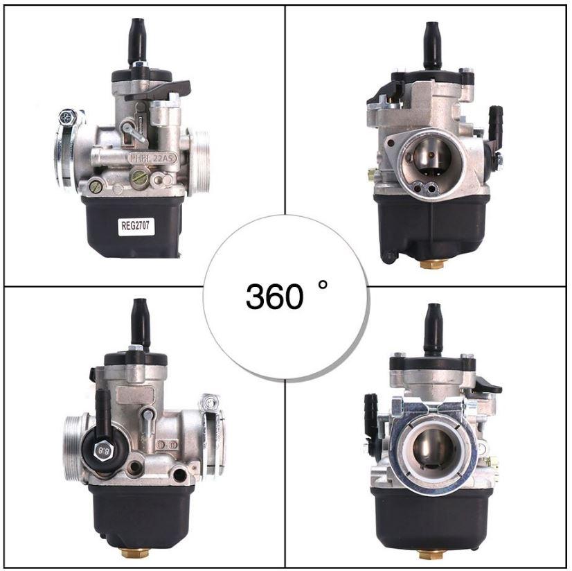 Carburetor Assembly Dellorto PHBL 20AS Racing 2T, BORE 20mm Carburetor PHBL 20AS 2T(A) R2706
