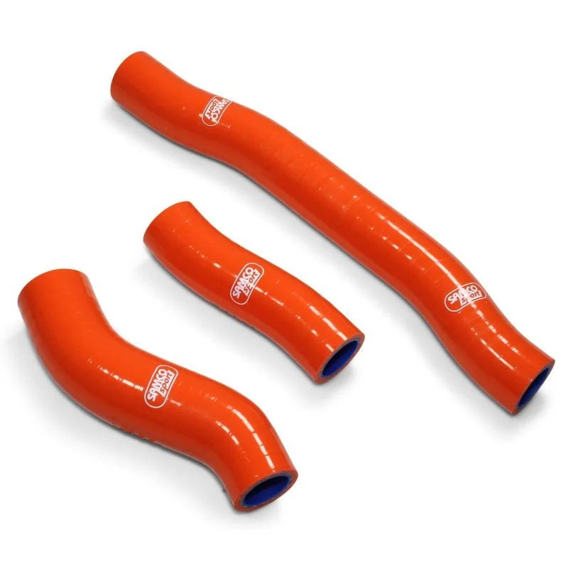 COOLANT HOSE 3 PIECE KIT ORANGE KTM 250 300 SX XC MC TC TX SAMCO SPORT KTM-104-OR