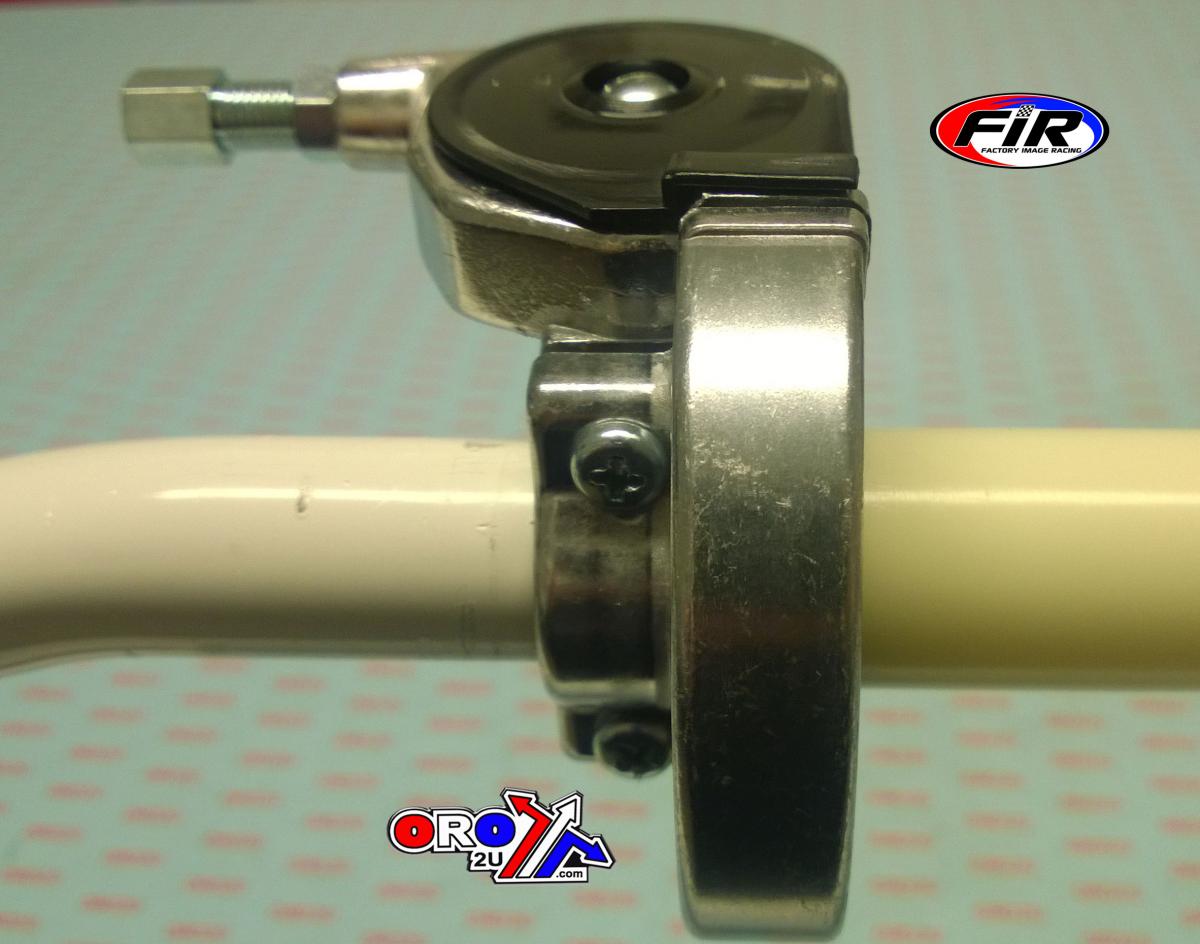 THROTTLE TWIST GRIP GUNNER-GASSER SILVER