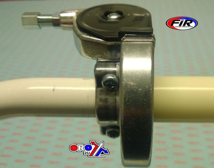 THROTTLE TWIST GRIP GUNNER-GASSER SILVER