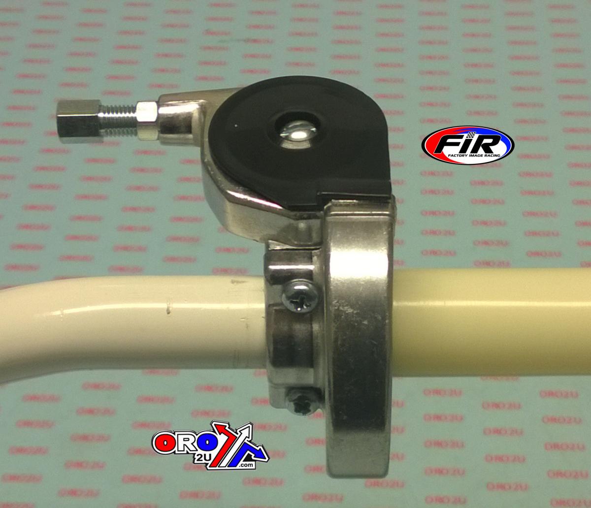 THROTTLE TWIST GRIP GUNNER-GASSER SILVER