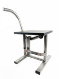 HD JACK-UP-STAND TWIN LEG v5, MX & ENDURO 125>625CC SILVER, LARGE STAND 440mm HIGH MX