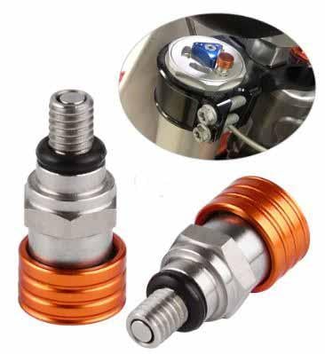 PRO FORK AIR BLEEDER SET/2 KTM M4X0.7 ORANGE 2005-2019 KTM SX SXF EXC EXCF XC XCF XCW XCFW 85-500